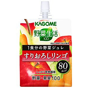 カゴメ 野菜生活100 1食分の野菜ジュレすりおろしリンゴ（180g）