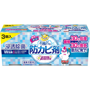 らくハピ お風呂の防カビ剤 フローラルの香り ３個入 E健康ショップ