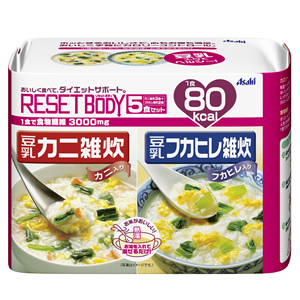 リセットボディ豆乳カニ＆フカヒレ雑炊　５食