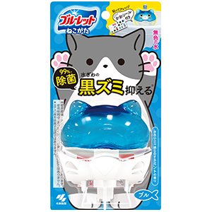 ネコ型ブルーレットおくだけ 除菌 きれいニャ感じのするミントの香り