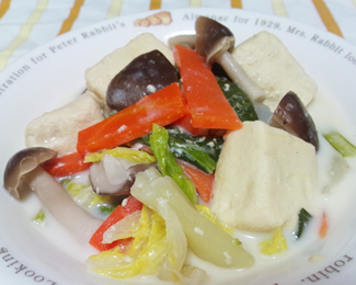 高野豆腐と野菜のミルク煮