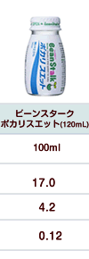 ビーンスターク　ポカリスエット(120ｍL)