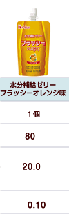 水分補給ゼリープラッシーオレンジ味（１２０ｇ）