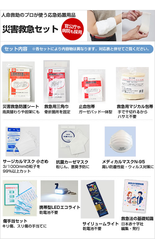 最大72%OFFクーポン 防災 災害時処置対応救急セット サンメディカル
