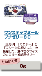 ワンステップミール　プチゼリー８０