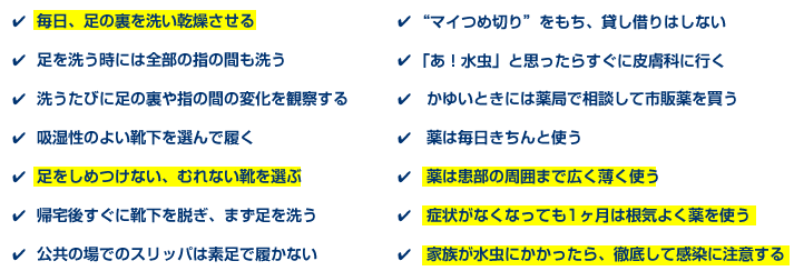 水虫と治療のポイント