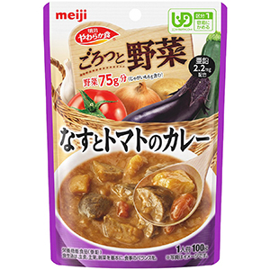 明治やわらか食ごろっと野菜 なすとトマトカレー （100g）