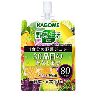 カゴメ 野菜生活100 1食分の野菜ジュレ30品目の野菜と果実（180g）