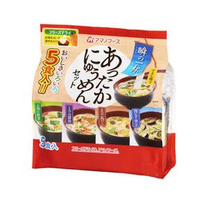 【アマノフーズ】瞬の一杯　あったかにゅうめんセットＢ（５食入り）