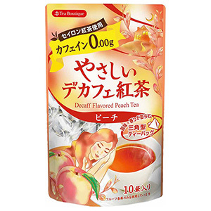 やさしいデカフェ紅茶　ピーチ（1.2g×10包）