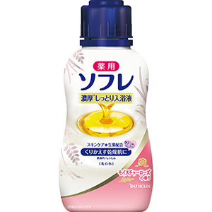 薬用ソフレ濃厚しっとり入浴液　モイスチャーローズの香り（４８０ｍＬ）